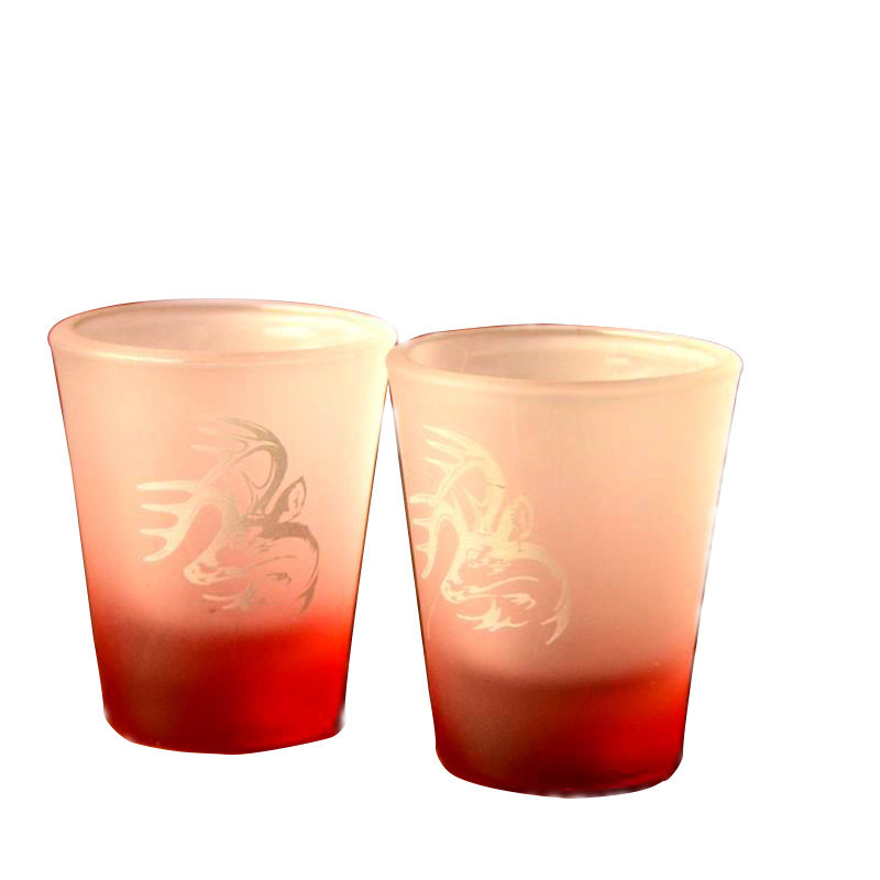 गुणवत्ता 2oz Tinting Color Frozen Matte Unique Shot Glasses फैक्टरी