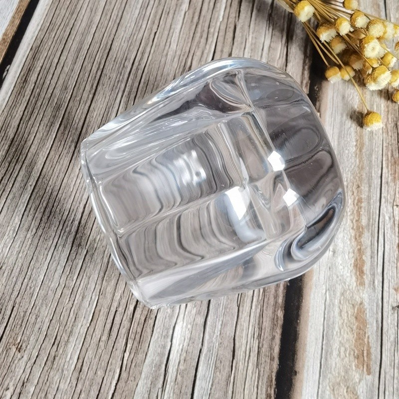 गुणवत्ता Pumpkin Shaped Embossed Glass Candle Holders For Tealight फैक्टरी