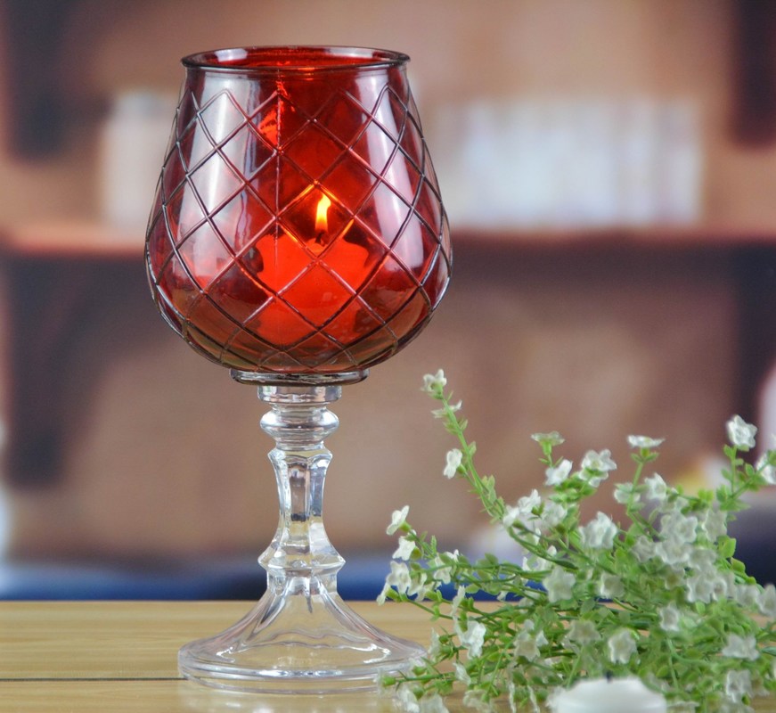 गुणवत्ता Handmade Ancient Pillar Candle Holders With Silver Foot फैक्टरी