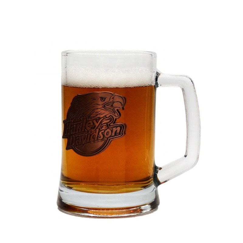 गुणवत्ता 23oz Heavy Duty Beer Stein Decorated Craft Beer Glasses फैक्टरी