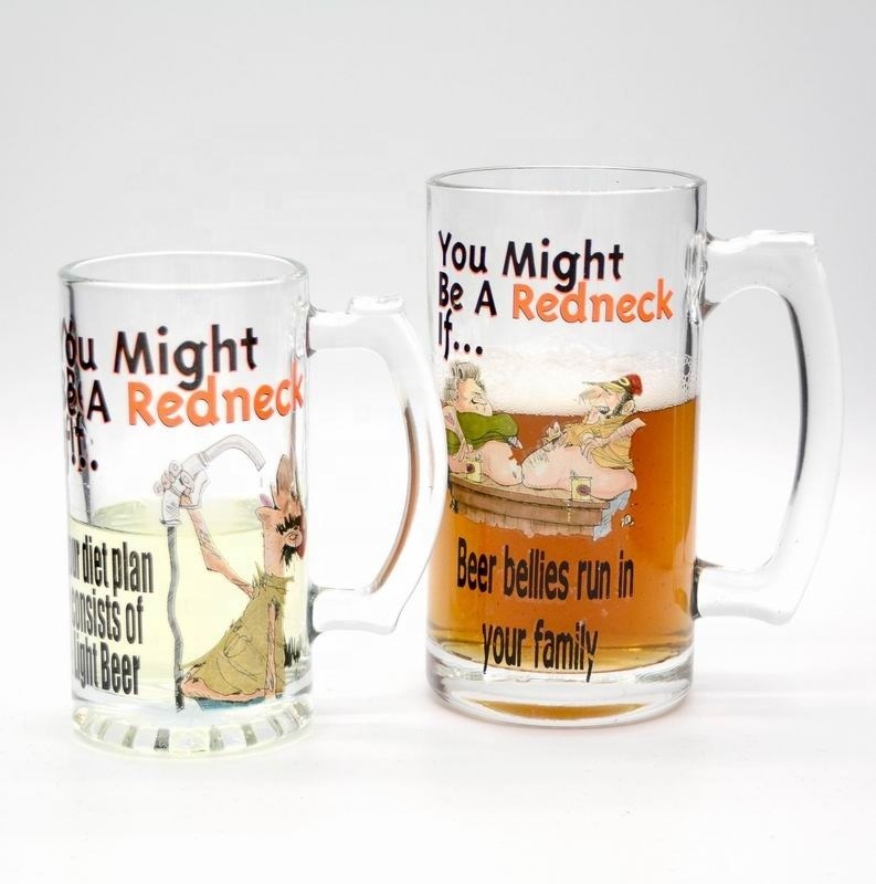गुणवत्ता Color Print Decorated Mug Craft Beer Glasses फैक्टरी