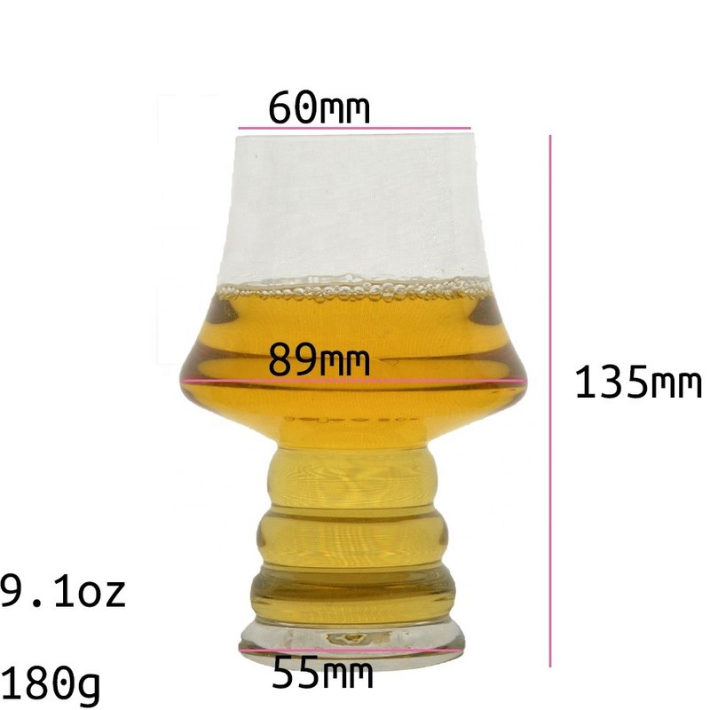 गुणवत्ता 320ml Handblown Customize Craft Beer Glasses फैक्टरी