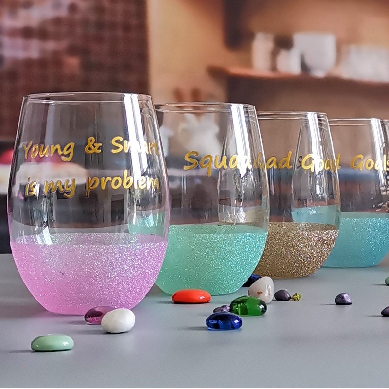 गुणवत्ता LFGB 450ml Wine Glass , Crystal Wine Glass For Anuversery Party फैक्टरी