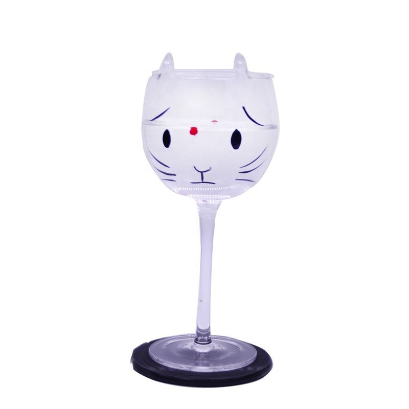 गुणवत्ता Cat Shaped 400ml Crystal Balloon 14 Oz Wine Glasses फैक्टरी