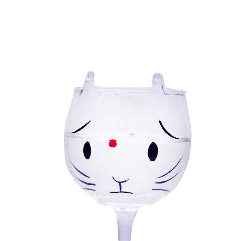 गुणवत्ता Cat Shaped 400ml Crystal Balloon 14 Oz Wine Glasses फैक्टरी