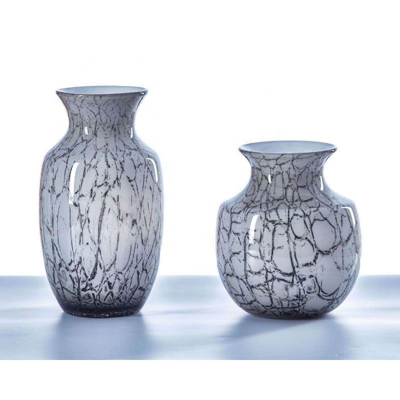 गुणवत्ता Marble Stripes Large Glass Vase Centerpieces फैक्टरी