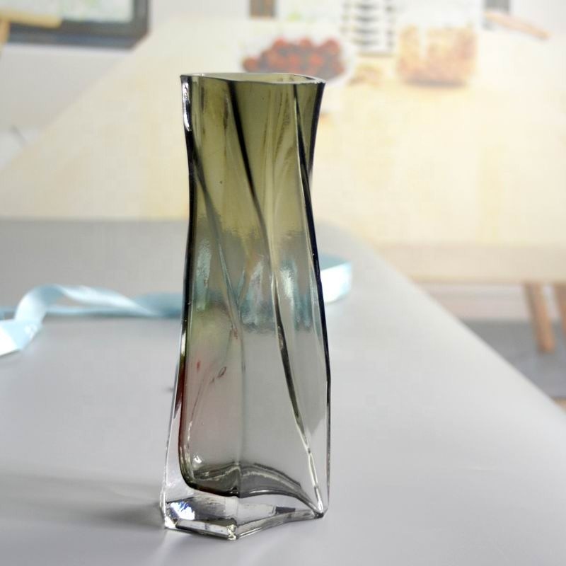 गुणवत्ता 3 Size Warped Grey Color Tall Centerpiece Vases फैक्टरी