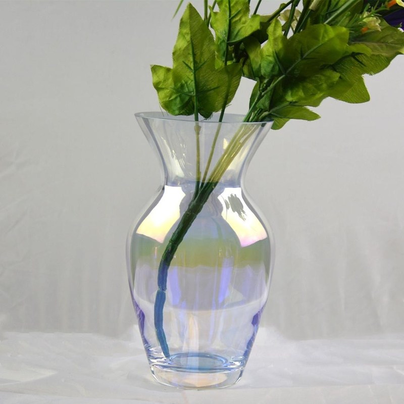 गुणवत्ता Customize Irridescent Decorative Glass Vase For Home फैक्टरी
