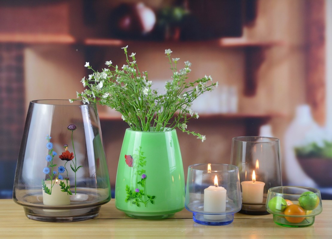 गुणवत्ता Handblown Vintage Tall Crystal Vases For Centerpieces फैक्टरी