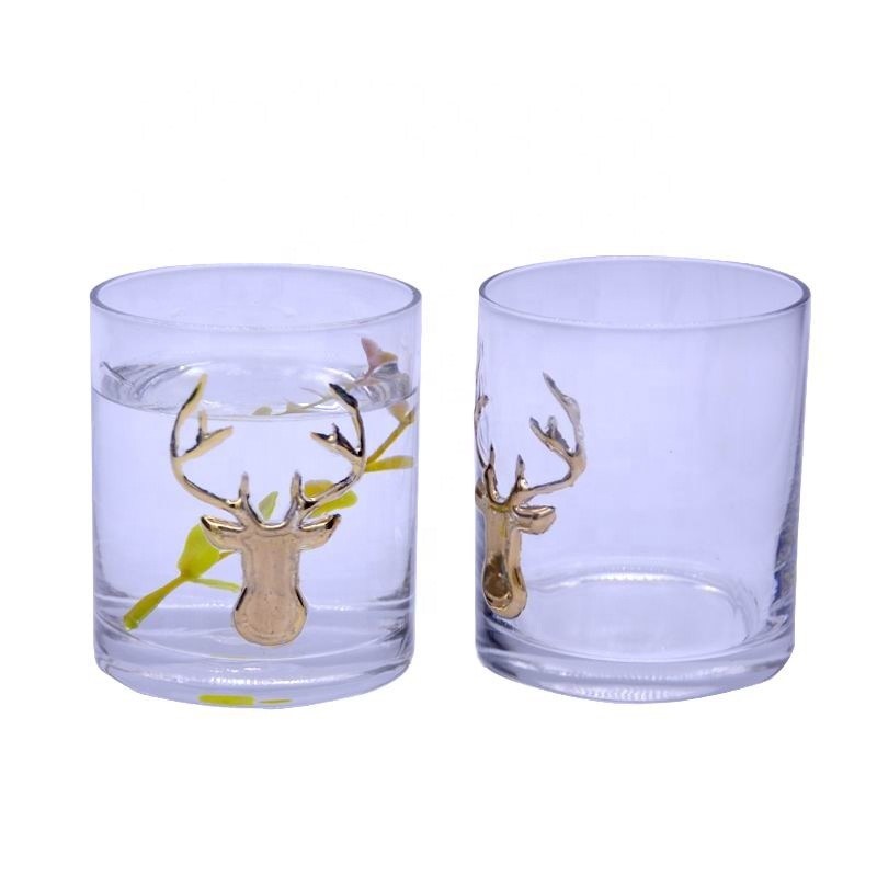 गुणवत्ता Decorative Round Personalised Whisky Glass For Christmas फैक्टरी