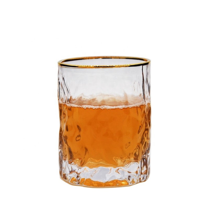 गुणवत्ता Creative Embossed Stump Whiskey Glasses , Engraved Whiskey Glasses फैक्टरी
