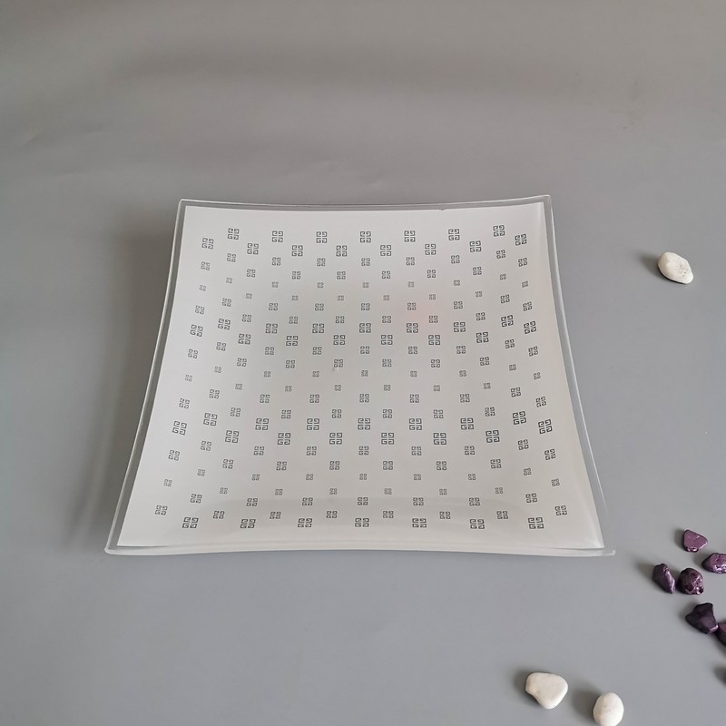 गुणवत्ता Customize Color Ins Cactus Square Glass Dinner Plates फैक्टरी