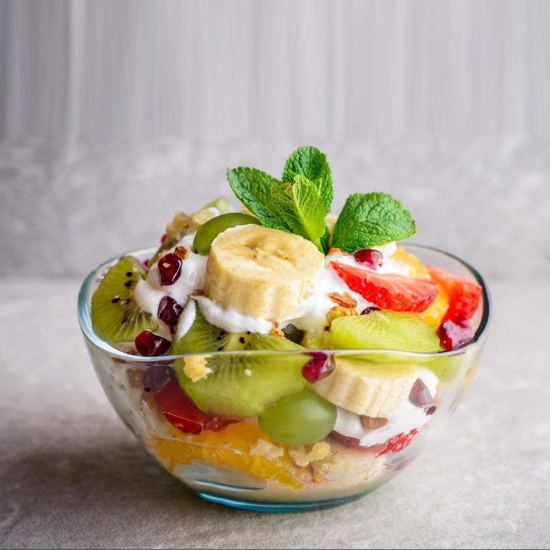 गुणवत्ता Transparent Durable Wave Rim Glass Charger Plates , Fruit Salad Glass Bowl फैक्टरी