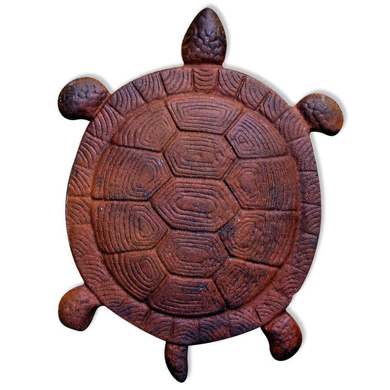 गुणवत्ता Turtle Metal Stepping Stone Cast Iron Crafts For Garden फैक्टरी
