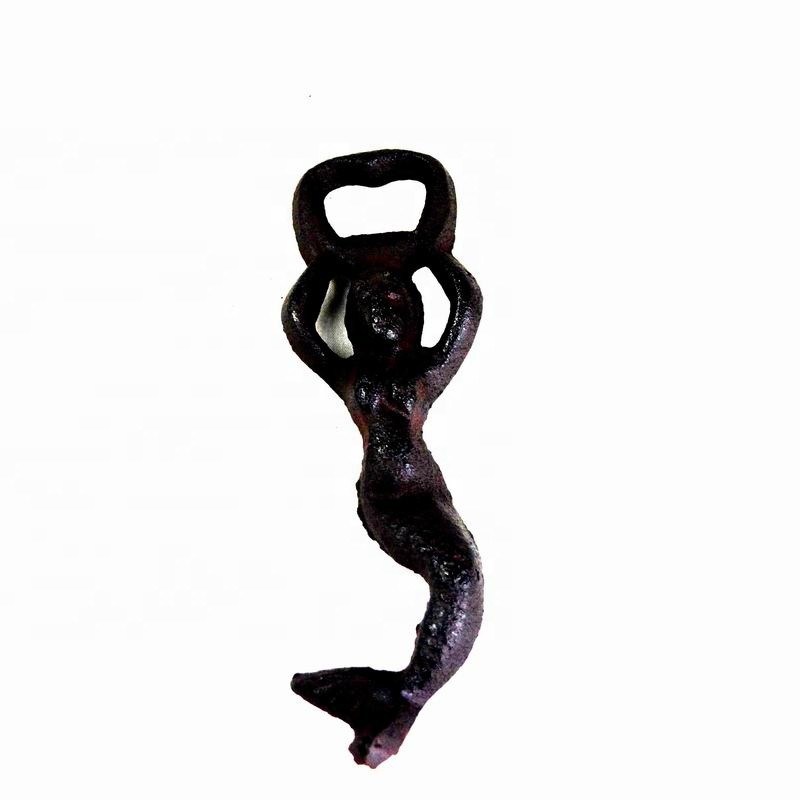 गुणवत्ता Customized Mermaid Cast Iron Wine Bottle Opener For Bar फैक्टरी