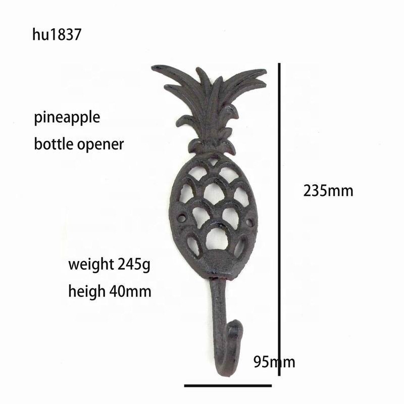गुणवत्ता Pineapple Vintage Wall Mounted Key Hanger  Cast Iron Crafts फैक्टरी