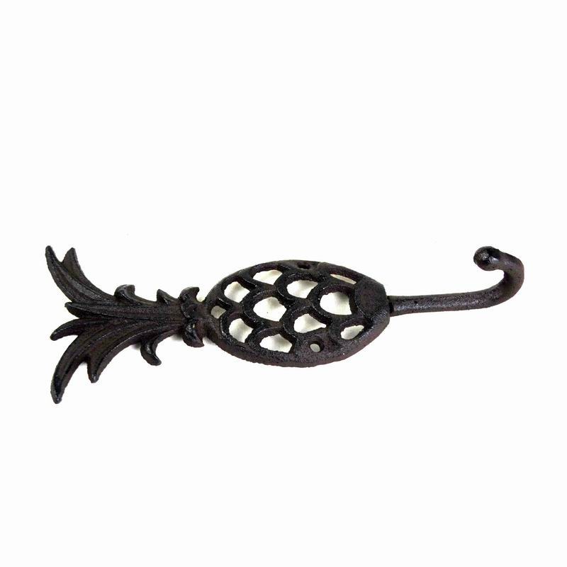 गुणवत्ता Pineapple Vintage Wall Mounted Key Hanger  Cast Iron Crafts फैक्टरी