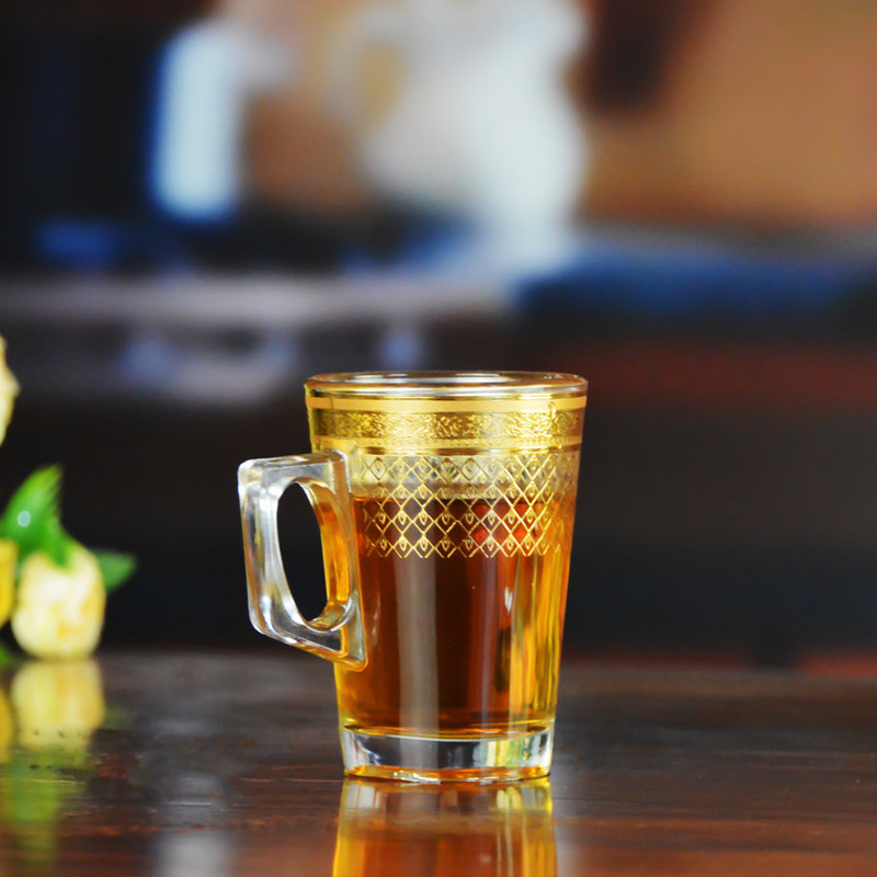 गुणवत्ता Golden Decorated Gold Decal Tumbler Drinking Glasses फैक्टरी