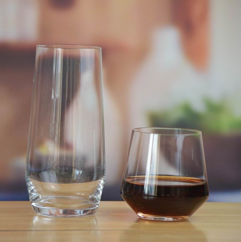 गुणवत्ता Stemless 20 Ounce Glass Tumbler For Ice Tea फैक्टरी