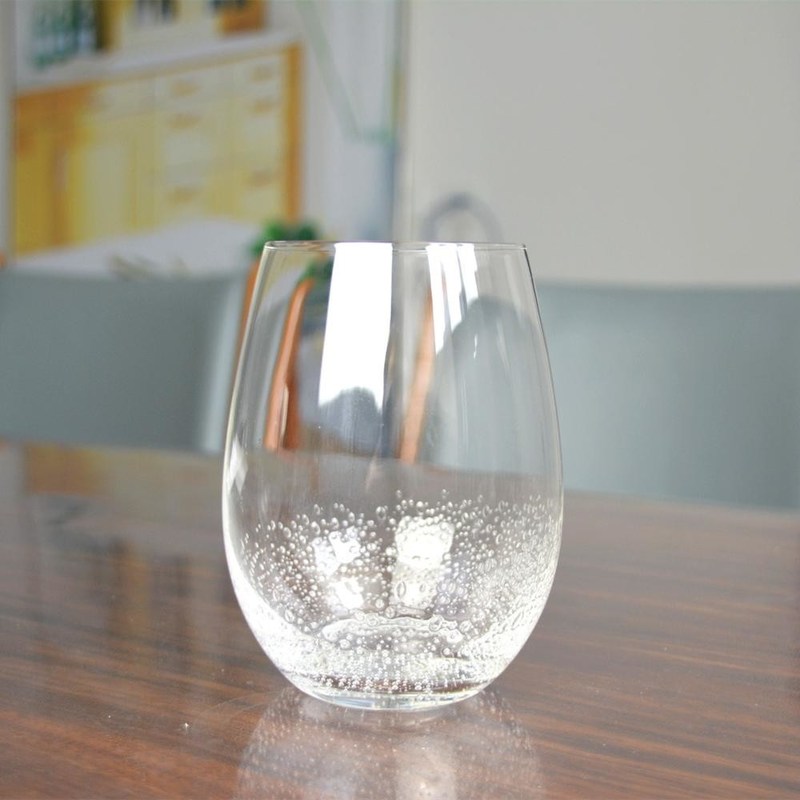 गुणवत्ता 500ml Transparent Stemless Whiskey Tumbler Glasses , Wine Glass Tumbler फैक्टरी