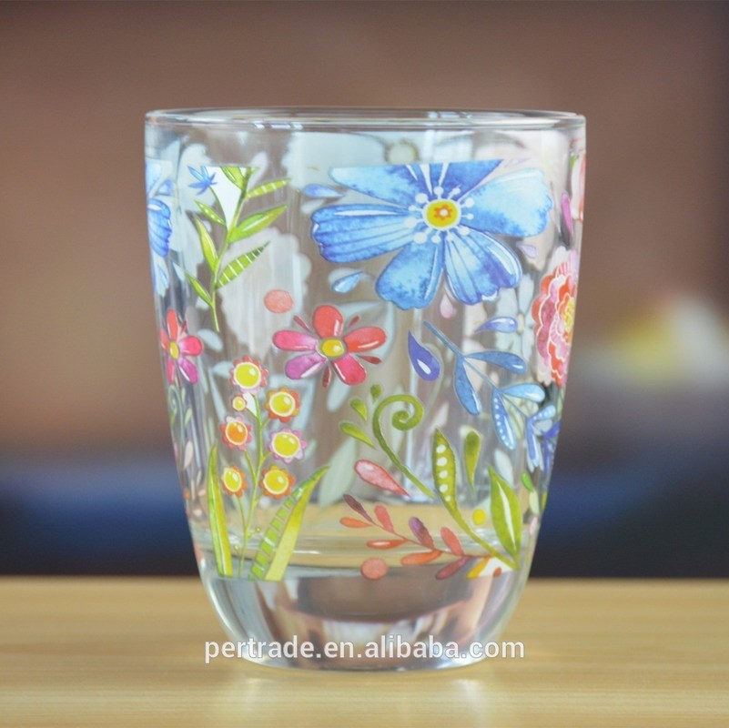 गुणवत्ता Heavy Duty Tumbler Drinking Glasses With Decorated Pattern फैक्टरी
