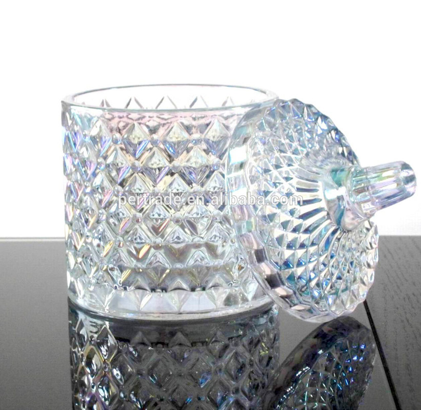 गुणवत्ता Glass Storage Jars With Lid For Wax फैक्टरी