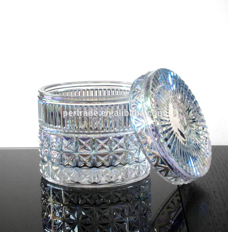 गुणवत्ता Glass Storage Jars With Lid For Wax फैक्टरी