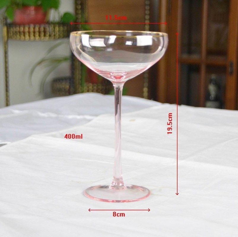 गुणवत्ता Pink Crystal Cocktail Glasses फैक्टरी
