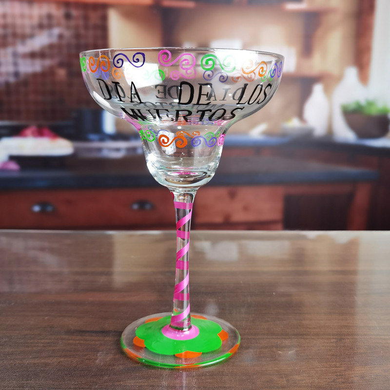 गुणवत्ता Halloween Margarita Glass 12Oz Crystal Cocktail Glasses फैक्टरी