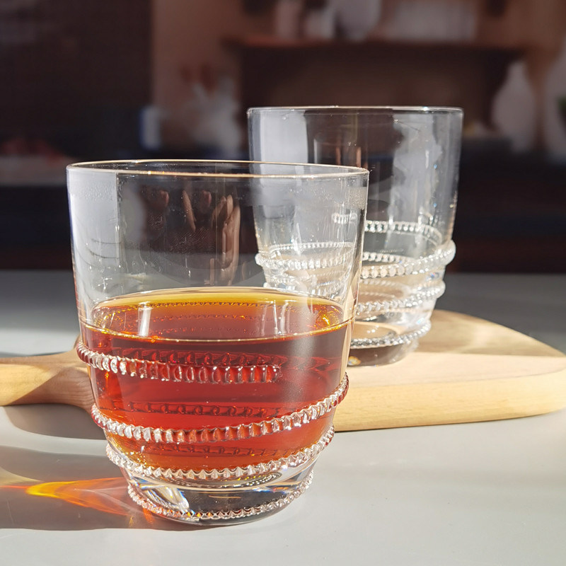 गुणवत्ता Creative Hemp Rope Winding Tumbler Drinking Glasses Lead Free फैक्टरी