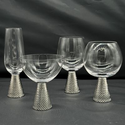 गुणवत्ता Electroplate Diamond Base Wine Glass Set फैक्टरी