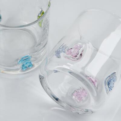 गुणवत्ता हाथ से उड़ा हुआ गमी बेयर आइकन ग्लास, 400ml क्लियर टंबलर प्यारे रंगीन भालू के साथ, बच्चों और बड़ों के लिए मजेदार व्हिस्की जूस ग्लास, प्यारा बारवेयर उपहार फैक्टरी