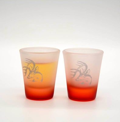 गुणवत्ता 2oz Tinting Color Frozen Matte Unique Shot Glasses फैक्टरी