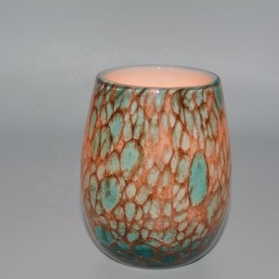 गुणवत्ता Turquoise Solid Color Votive Glass Candle Holders फैक्टरी
