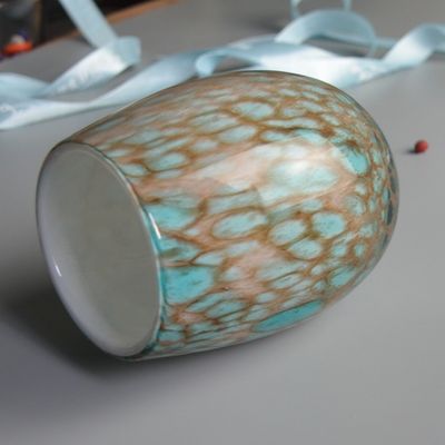 गुणवत्ता Turquoise Solid Color Votive Glass Candle Holders फैक्टरी