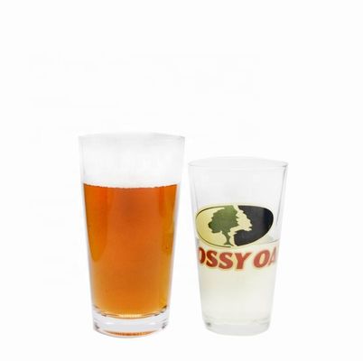 गुणवत्ता Tall Giant 20 Oz Pint Craft Beer Glasses With Color Decal फैक्टरी