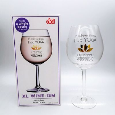गुणवत्ता Mouthblown Large Size 750ml Stemed Crystal Wine Glasses , Crystal Red Wine Glasses फैक्टरी