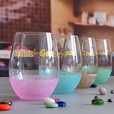 गुणवत्ता LFGB 450ml Wine Glass , Crystal Wine Glass For Anuversery Party फैक्टरी