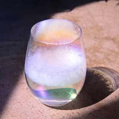 गुणवत्ता Ion Plated Rainbowl 16 Oz Stemless Wine Glass , Antique Crystal Wine Glasses फैक्टरी