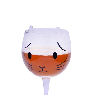 गुणवत्ता Cat Shaped 400ml Crystal Balloon 14 Oz Wine Glasses फैक्टरी