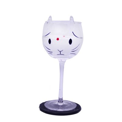 गुणवत्ता Cat Shaped 400ml Crystal Balloon 14 Oz Wine Glasses फैक्टरी