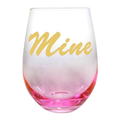 गुणवत्ता Egg Shape  Stemless Clear Wine Glass ，Clear Stemless Wine Glasses With Golden Fonts फैक्टरी