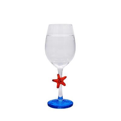 गुणवत्ता Creative Sea Animal Stem Crystal Wine Glass For Summer Holiday फैक्टरी