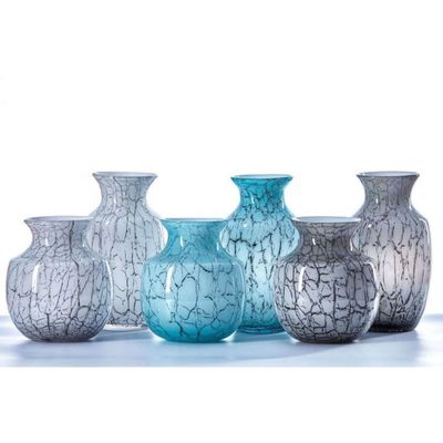 गुणवत्ता Marble Stripes Large Glass Vase Centerpieces फैक्टरी