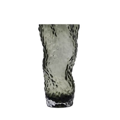 गुणवत्ता Tree Stump Shaped Customize Color Decorative Glass Vase फैक्टरी