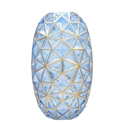 गुणवत्ता Creative Handpainted Decorative Glass Vase For Wedding फैक्टरी