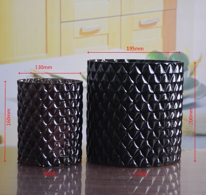 गुणवत्ता Emobossed Decorative Glass Vase फैक्टरी