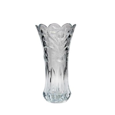 गुणवत्ता Bohemian Style Crystal Embossed Pattern Decorative Glass Vase फैक्टरी