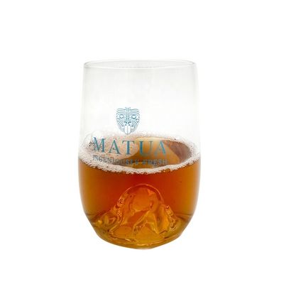 गुणवत्ता 14 Oz Whiskey Glasses With Creative Ice Montain Bottom फैक्टरी