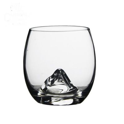 गुणवत्ता Lead Free Crystal Ice Hill Bottom Handmade Whiskey Glass फैक्टरी